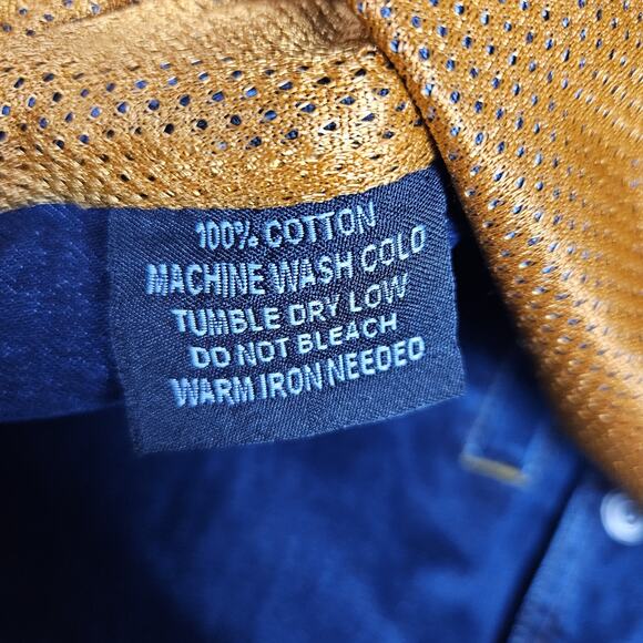 Concealed Carry Mens Denim Vest Western Biker Snap Front Motorcycle Metagear L - Picture 12 of 14